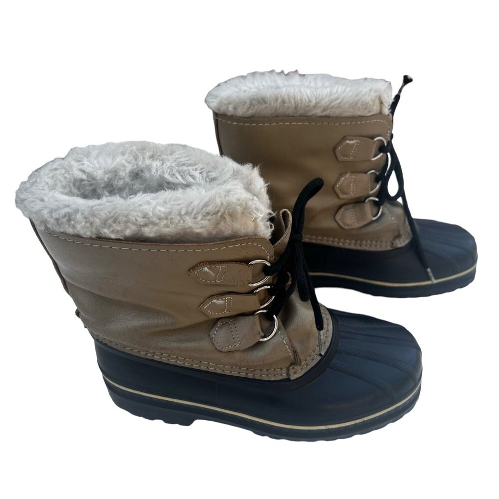 Sorel Women's size 6 Winter Boots - Waterproof Tan & Brown w/ Wool Inser… - Picture 3 of 16